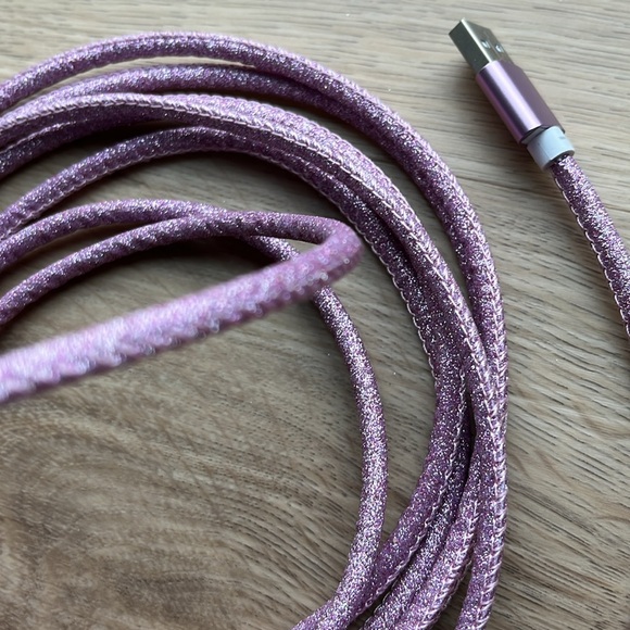 Sarina 10ft Pink/Purple USB Charging Cable IPhone Charger - Picture 9 of 11